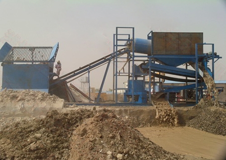 沙金提取设备-处理原矿100T/h工作现场